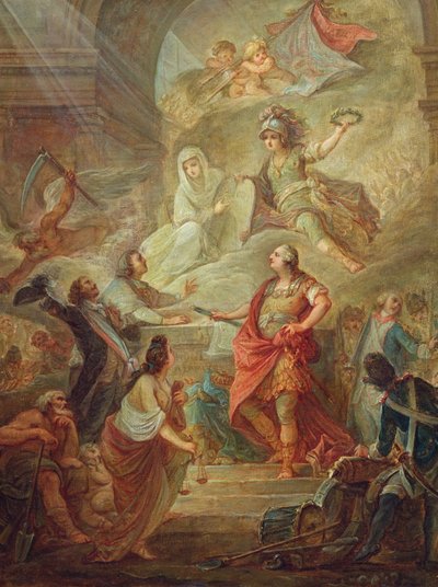 Louis XVI Swearing Loyalty to the Constitution on the Altar of the Homeland by Nicolas Guy Brenet